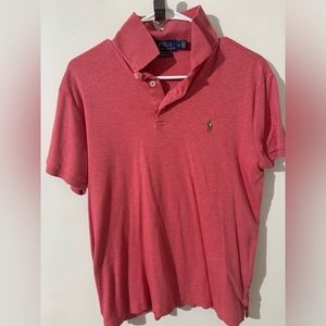 Mens Ralph Lauren custom slim fit polo shirt.